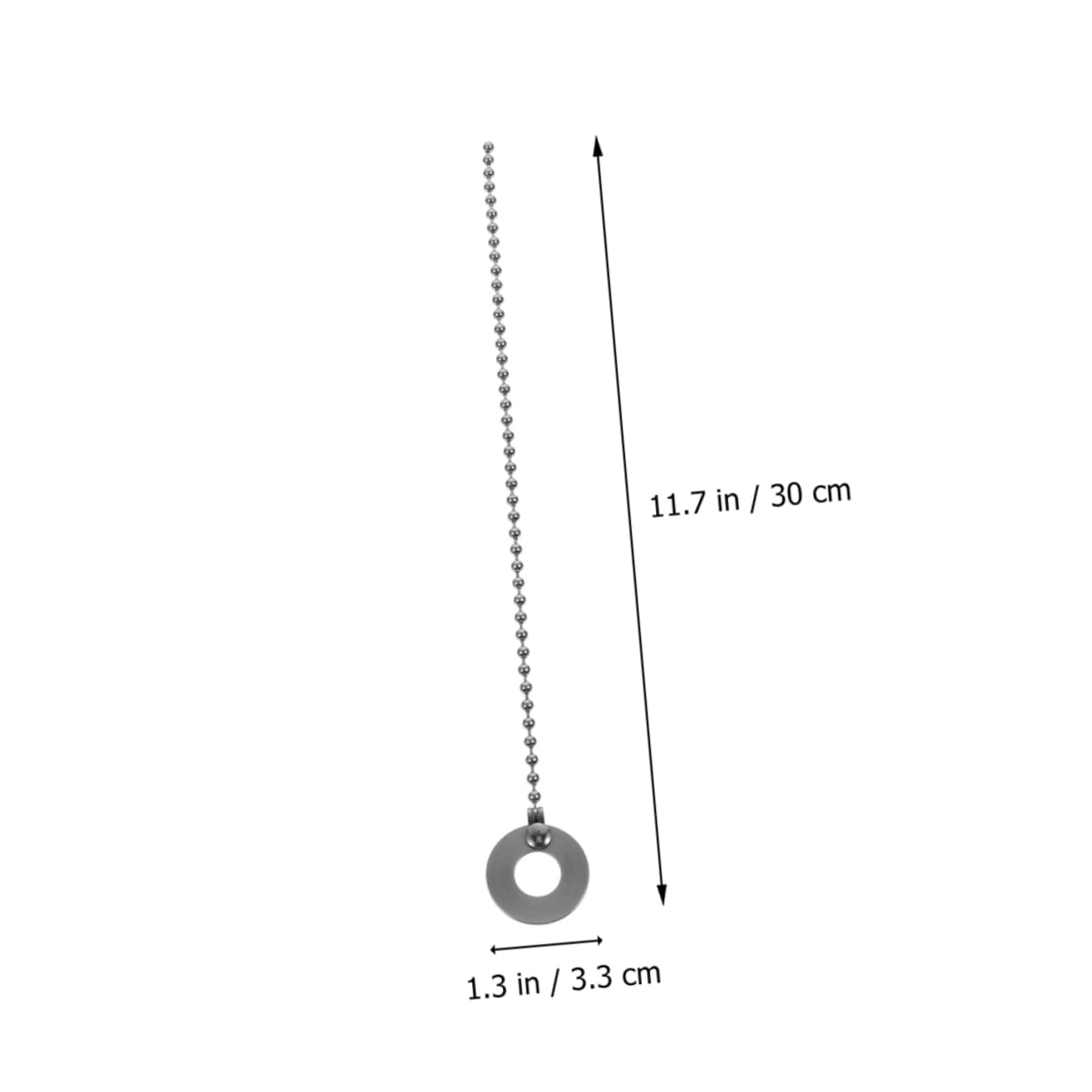 Totority Cymbal Accessories Sizzle Chain Aluminum Alloy Drum Set Extension Chain for Jazz Drummers