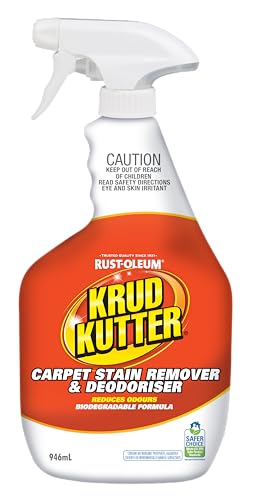 Krud Kutter CR326 Instant Carpet Cleaner/Stain Remover Plus Deodorizer Spray, 32 Fl Oz