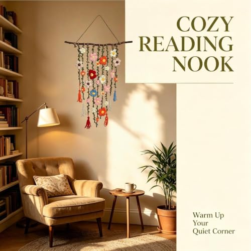 Colgante de macramé para pared ideal para decorar salones, dormitorios y pasillos con encanto 5
