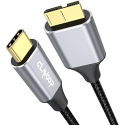 External Hard Drive Cable USB C 1.5FT, 10Gbps Micro B 3.0 to Type C Cord | Replacement for Seagate Toshiba WD My Passport LaCie Hard Disk, PC, Laptop, MacBook Pro/Air, Tablet
