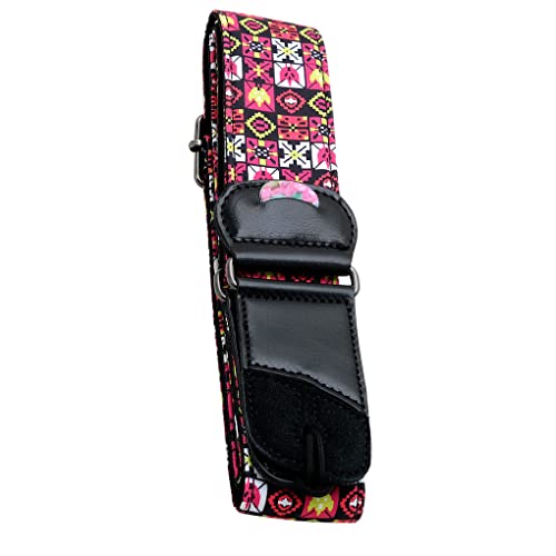 CIVVOPSSW Sangle de guitare acoustique Instrument ceinture d’épaule Pick Pocket basse pièces de rechange, Grille de… - Les Beatles, Paul McCartney, John Lennon, RIngo Starr, George Harrison CIVVOPSSW Sangle de guitare acoustique Instrument ceinture d'épaule Pick Pocket basse pièces de rechange, Grille de… – Image 3