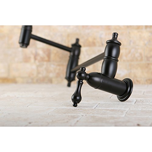 Kingston Brass Ks3105Al Restoration Pot Filler, Oil Rubbed Bronze,8-1/8-Inch Spout Height #TOP3