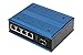 Produktbild DIGITUS PoE Netzwerk-Switch - 5-Port Gigabit Ethernet - 4X RJ45 + 1x SFP-Port - Unmanaged - 10/100/1000 Mbit/s - Hutschienen & Wandmontage - IP40 - Industrial Serie - Blau