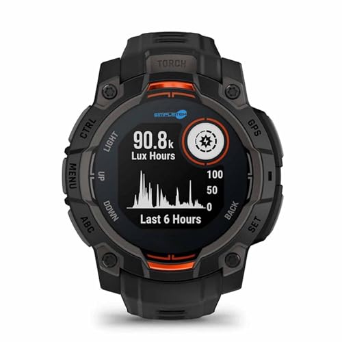 Montre connectée GPS écran anti-réflexe lisible au soleil boîtier robuste