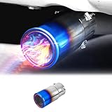 適用ランドクルーザープラド 150 2010-2023 車のテールパイプ、排気管の装飾 For Land Cruiser Prado 150 2022 2021 2020 2019 2018 2017 2016 2015 2014 2013 2012 2011 外観アップグレード改造部品 (ブルー, 22*11*11)