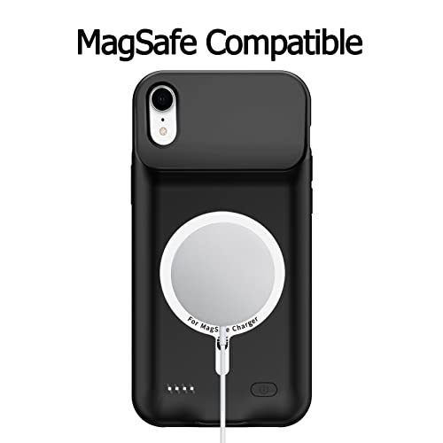 Jbubn Wireless Charging Cassacity Portable Rechargeable Protective Battery Case Wireless Charging Black #TOP4