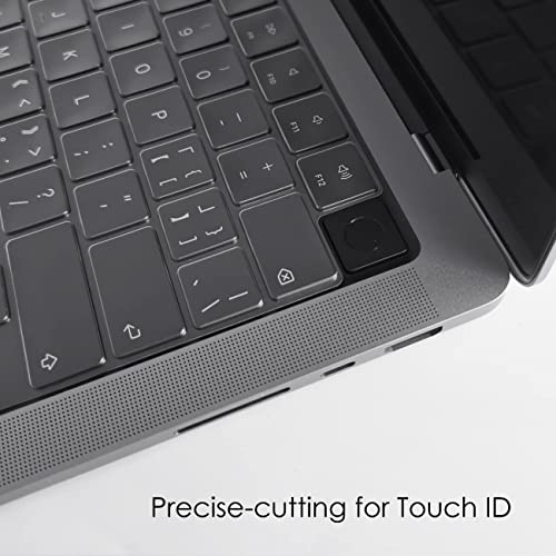 Image of Keyboard Cover Compatible with 2025-2021 MacBook Air 15 inch 13.6 inch M4 M3 M2 Chip, MacBook Pro 14 inch 16 inch M4 M3 M2 M1 Pro Max Chip Protective Waterproof Silicone Skin, TPU Clear
