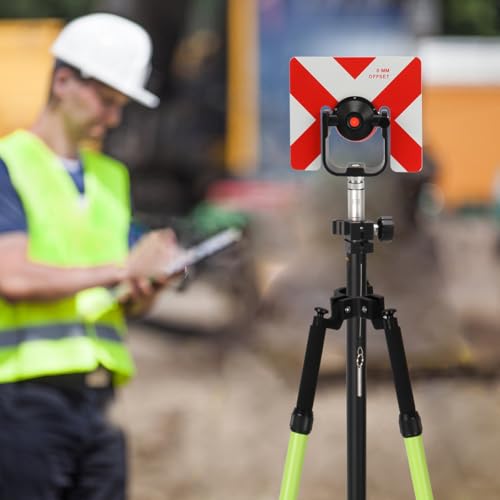 Stativ Zweibein Vermessung Daumenentriegelung, Aluminium-Stativ Zweibein für Prismenstangen, Vermessung oder GPS-Stangen der Totalstation GPS GNSS (CLS22Green)