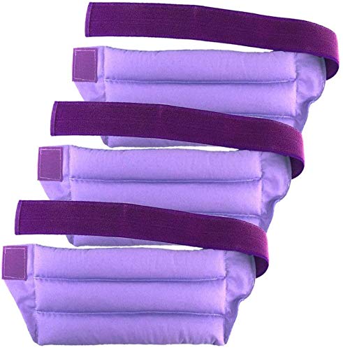 My Heating Pad Set of 3 Microwavable Back Pain Relief Packs with Full Waist Wrap | Perfect for Lower Back Pain Relief, Cramps, and Lumbar Pain | Natural Back Pain Relief (Purple - Value Pack)