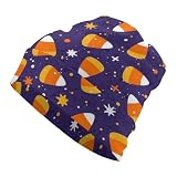 Candy Corn K Beanie-Mütze für Herren und Damen, Herbst-/Wintermütze, warm, Unisex, mit Bündchen...