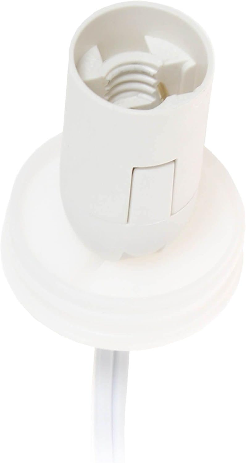 Simple Designs LT3337-WHT White Porcelain Fun Shaped Sitting Night Light Table Lamp, Elephant