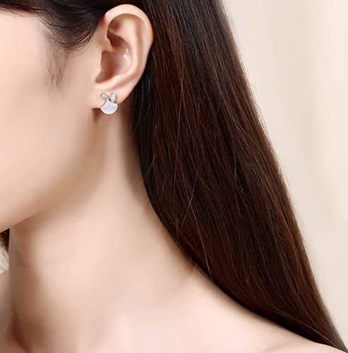 Boucles d'oreilles ginkgo argent S925, finis les bijoux ternes - 6