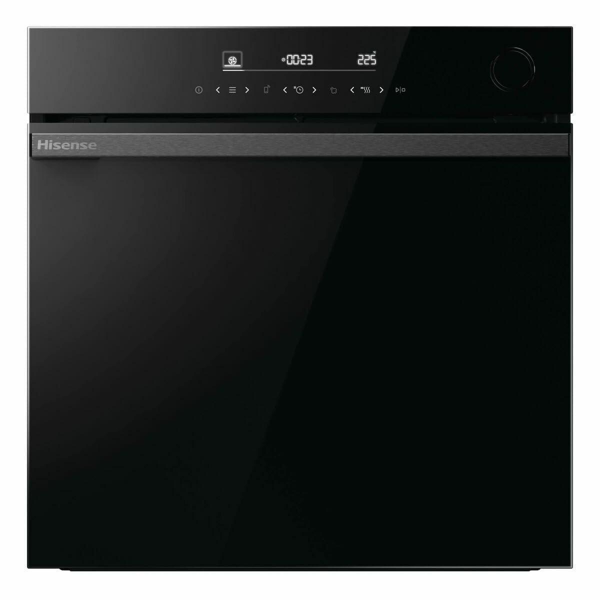 Hisense BSA66346ADBGWIFI - Forno, Even Bake 77L, cottura a vapore, pulizia a vapore, cottura simultanea x5, modalità Air Fry, smalto facile pulizia, modalità griglia, efficienza energetica A+