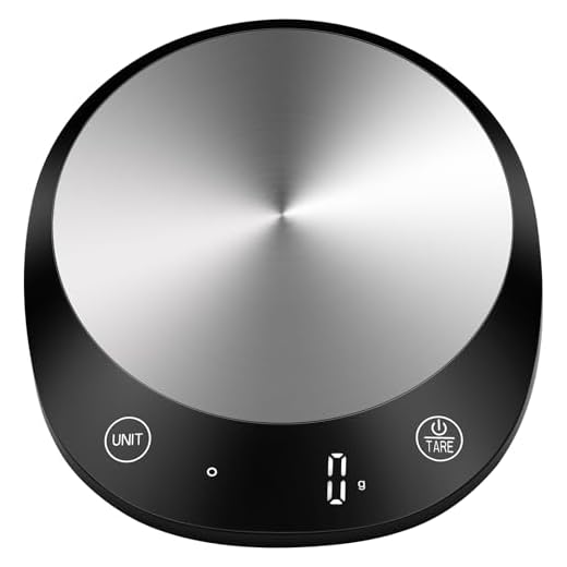 Homebuds 22lb Digital Kitchen Scales in 1g, High Precision Assured by Scales Kitchen Professional Factory SINCE 2001, Food Scales for Cooking and Baking, LED, 3*AAA Included, Black