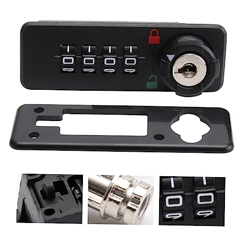 OSALADI 5Pcs 4 Fechaduras Com Zíper De Senha Para Mochilas Fechaduras De Fechadura De Teclado Com Ca