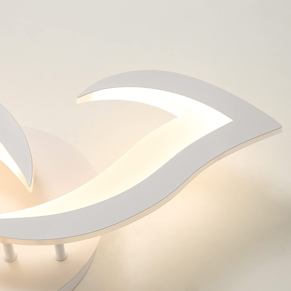 Plafoniera Led Moderno, 36W 3500LM Lampada da Soffitto in Acrilico, Bianco Lampadario Led Soffitto Forma Di Petalo per Camera da Letto, Cucina, Studio, Soggiorno, Luce Bianca Calda 3000K