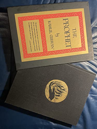 Rare Vtg 1977 Prophet Khalil Gibran Special Edition Hardcover in Slip Case Box Borzoi [Hardcover] Kahlil Gibran