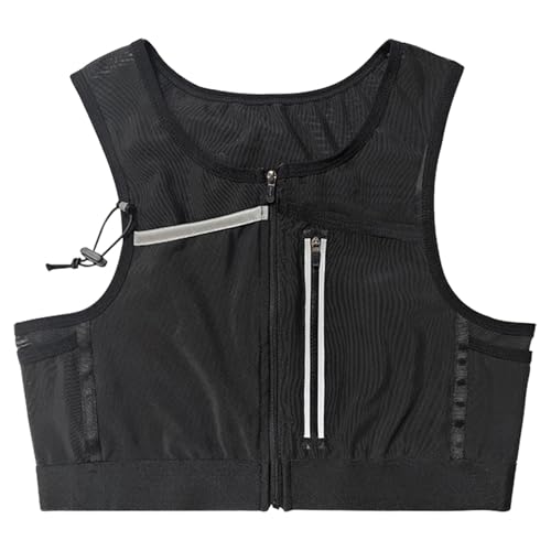 Sac de poitrine de sport anti-ballottement léger et respirant noir taille M