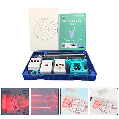Baluue Kits de Física Ótica, Lentes de Vidro Óptico, Equipamento Educacional, Equipamentos de Física