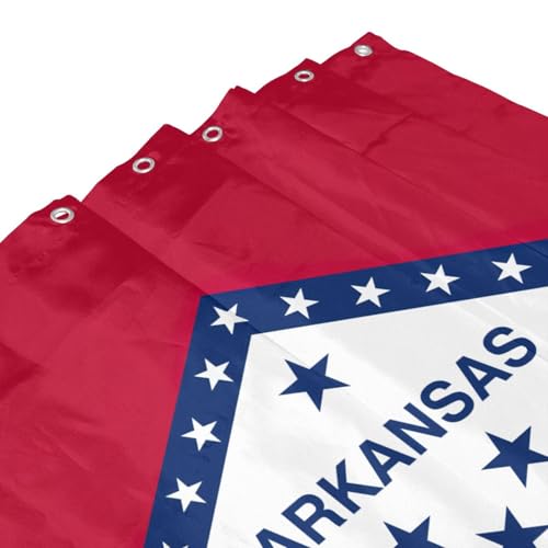 Rideau de douche Arkansas 185 cm imperméable avec crochets pour salle de bain