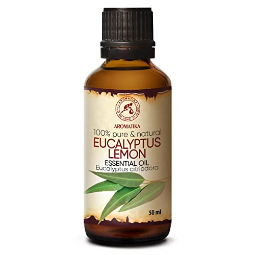 Eucalyptus Citriodora 50ml - Eucalyptus Citron - Huile Essentielle 100% Pure Naturelle pour la Détente - Beauté - les Soins du Corps - Yoga - SPA - Lampe à Parfum