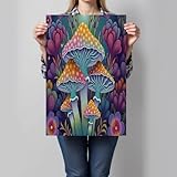 Peinture sur toile de qualité: Notre poster mural est fabriqué en toile, un des meilleurs matériaux pour l'affiche. Les couleurs sont vives, la texture est douce, la ténacité élevée, avec une fonction anti-plis et résistante à la décoloration. Il utilise des encres couleurs durables. Une finition soignée assure un rendu artistique éblouissant, parfait pour vos tableaux, posters et arts décoratifs, année après année.