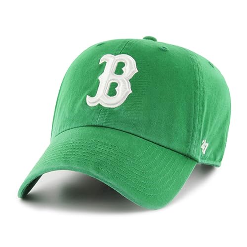 Gorra ajustable unisex 47 Boston Red Sox verde y blanca miniatura 1