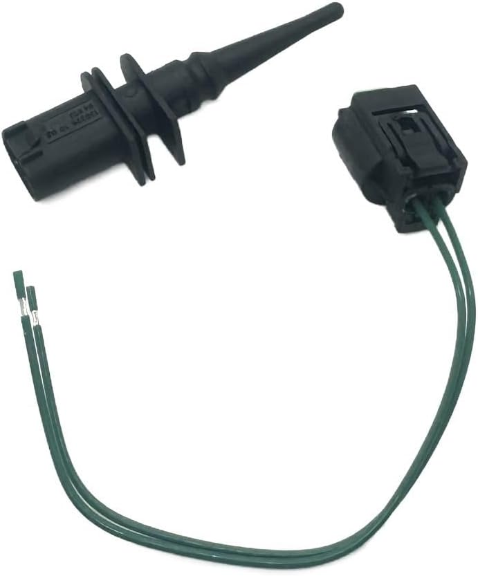 Car Temperature Sensor Ambient Sensor, for 1 6 7 Series E39 E46 X3 X5 X6 Z4 Z8 Ambient Outside Air Temperature Sensor with Connector