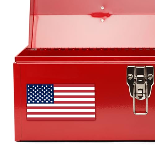 Image of American Flag Magnet - Durable Patriotic USA Car Magnet - Indoor /Outdoor Use - 3 Size Options Available (8 inch x 4.2 inch)