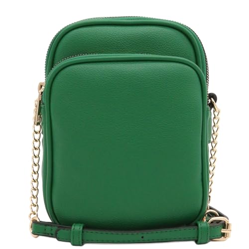 Image of FashionPuzzle Multi Pocket PU Leather Casual Medium Crossbody Bag with Adjustable Strap