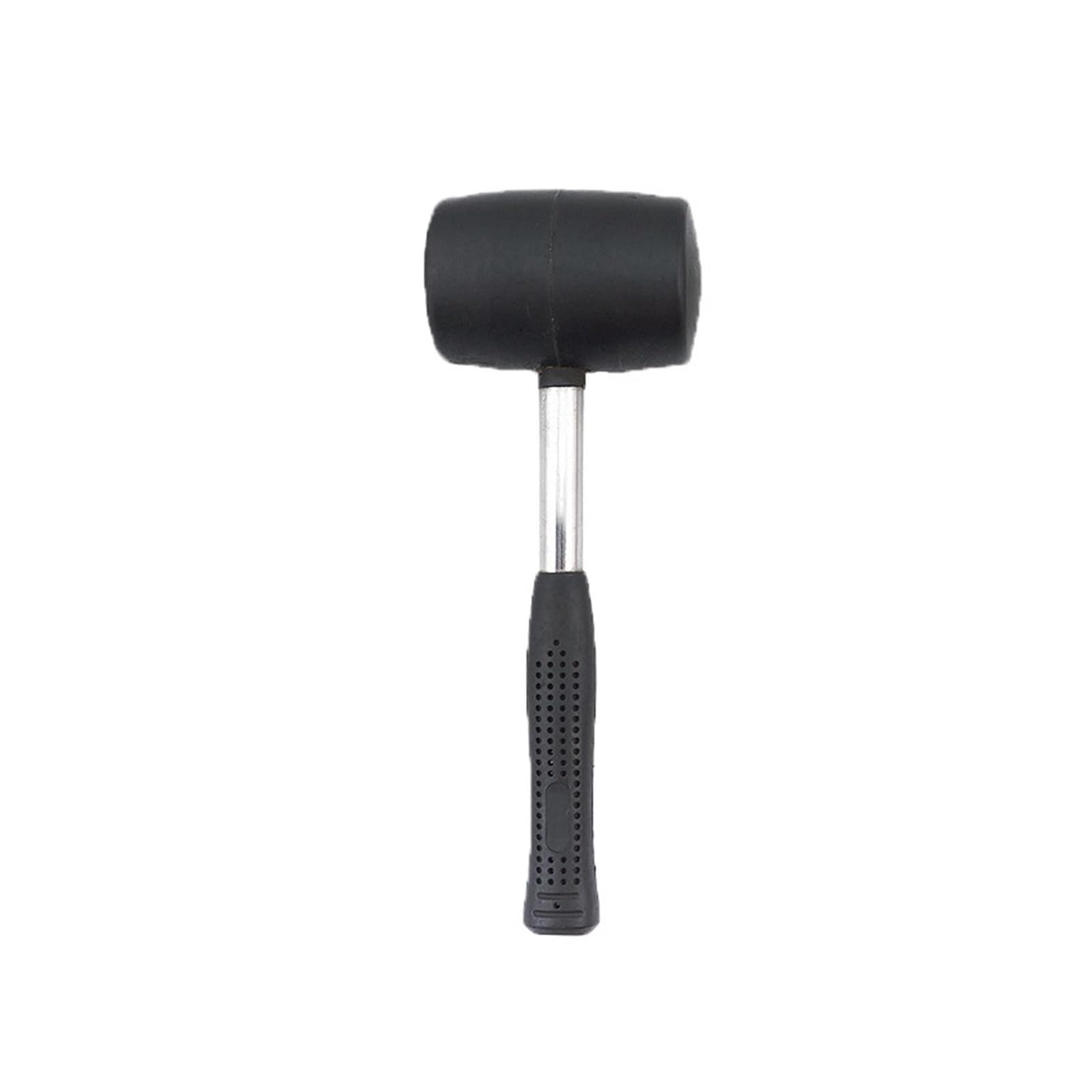Naqzrxpml 26.5X7.5cm Rubber Mallet Black Nonslip Stainless Steel Tube Head Multiple Sizes Bricklaying Slabs(26.5X7.5cm)