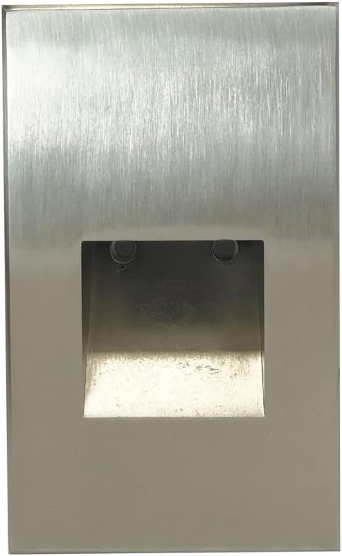 212 Main NSW-730-30W Ari LED Step Light with Vertical Face Plate for 30 lm 2.5W 90 Plus CRI, 3000K, 120V Non-Dimming, White