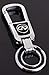 TSD Car Key chain Zinc alloy Handmade Leather Double Ring Keychain For Infiniti