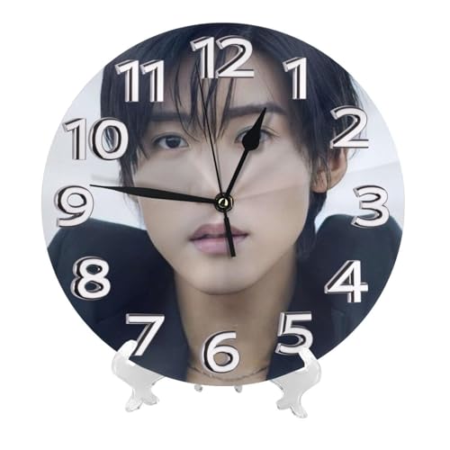 目黒蓮 (9) アニメ 掛け時計 おしゃれ 北欧 壁掛け時計 静音 自宅 寝室 部屋飾り 贈り物 インテリア 大数字 直径25cm 非電波 かわいい プレゼント