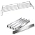QuliMetal 7540 24.5 Inches Flavor Bars and 65054 Warming Rack for Weber Genesis 300 Series, E310, E320, S310, S320 (with Side Control Panel)