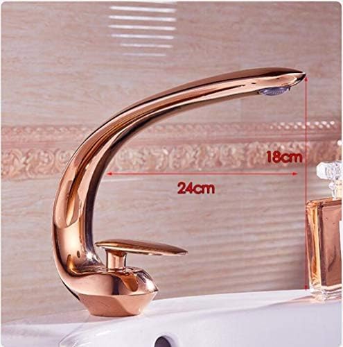 Robinet d'eau en laiton à trou unique pour lavabo de cuisine