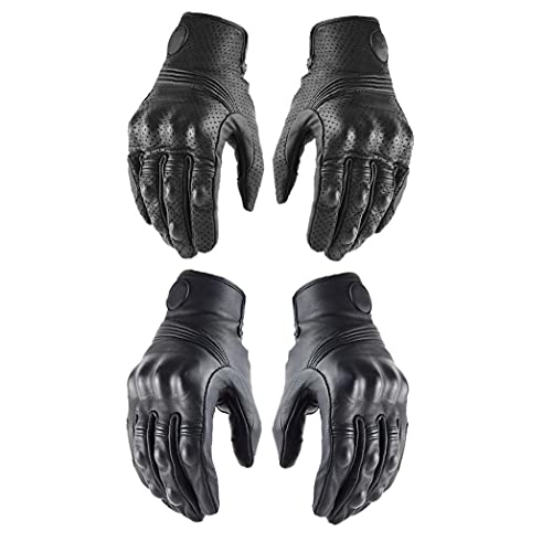 Fietsenhandschoenen, Lederen Moto Rijhandschoen Touch Screen Fietsen Handschoenen Ademend Voor Voetbal, Rugby, Hardlopen… - Image 6