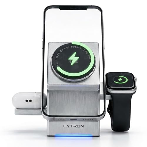 Cytron Qi2 MagSafe Charger, 3-in-1 Wireless Charger for iPhone 17...