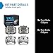 TRQ Front and Rear Brake Caliper Set Compatible with 10-12 Subaru Outback 2.5i Limited 10-12 Outback 2.5i Premium 10-12 Outback 2.5i 10-12 Legacy 2.5i Limited 10-12 Legacy 2.5i Premium