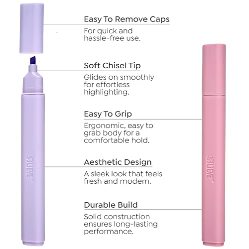 Image of BLIEVE - Aesthetic Highlighters and Gel Pens With Soft Ink and Chisel Tip, Bible Highlighters and Pens No Bleed, Dry Fast Easy to Hold, for Bible Journaling Planner School Supplies (MORANDI)