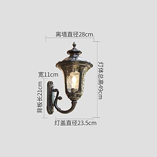 Applique murale extérieure étanche luminaire de chemin et de nuit E27 jardin - 7