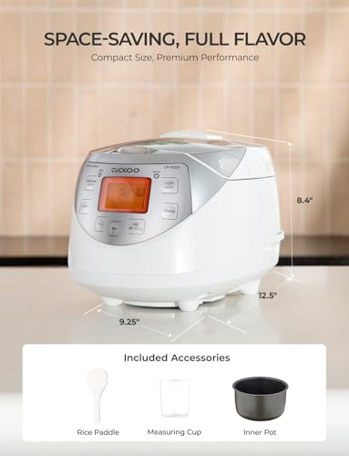 Image of CUCKOO Micom Fuzzy Logic Rice Cooker, 12-Cup Cooked, Silver, CR-0632F