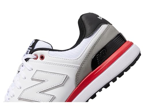 New Balance Men's 574 Greens v2 Golf Shoe, 13 D, White/Black