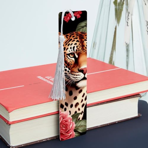 Marque-pages en métal léopard rose : accessoire livre et lecture - 6