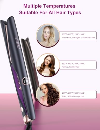 LANDOT 2-in-1 Hair Straightener and Curler HS168 の商品画像 1