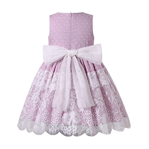 Pettigirl Girls Elegant Spring Summer Purple Tulle Lace Sleeveless Clothing Kids Lovely Princess Festival Party Dresses2