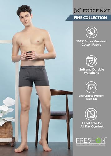 Image of Force NXT Men's Super Combed Cotton Regular Solid Brief | Soft Men Brief Innerwear | Best underwear for Men |Actual Color May Vary