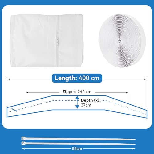 Oziral Fensterdichtung für Klimaanlagen, Mobile Klimaanlage Fensterabdichtung, Mobile Fensterdichtung für Klimaanlagen, 4 m, Passend für Fensterdichtungen für Klimaanlagen