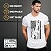 American Flag Icon T-Shirt - Cotton Short Sleeve Tee for Men