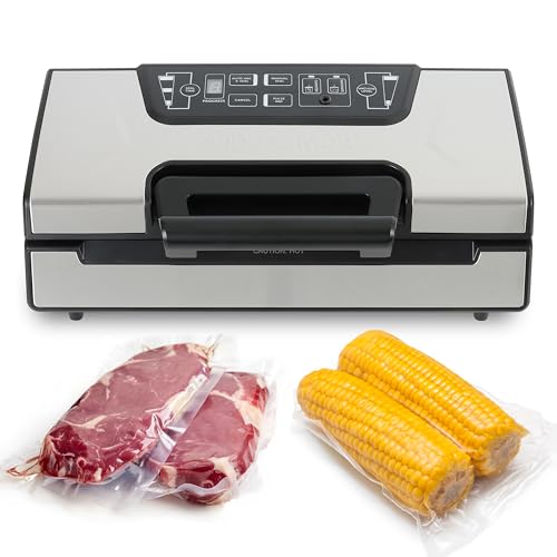 Avid Armor Vacuum Sealer Machine AVS2400, Professional Food Sealer with Roll Storage & Built-In Cutter, Compact Vacuum Sealer for Food Preservation